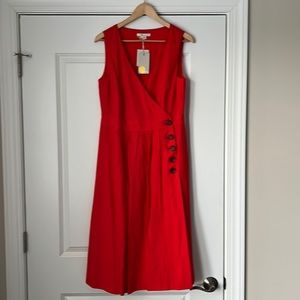 NWT Boden red wrap dress